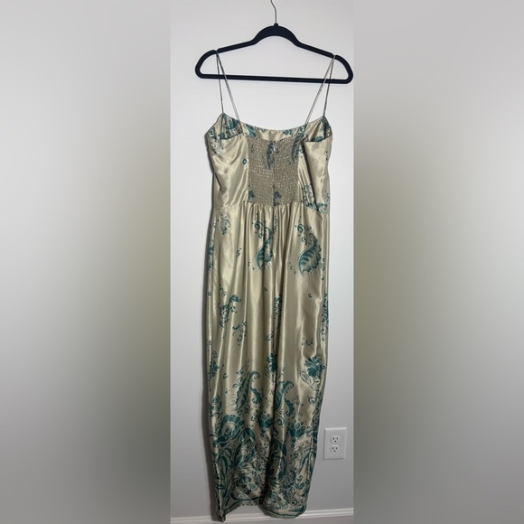 Reformation Cream and Green Floral Maxi Dress - Picture 6 of 12